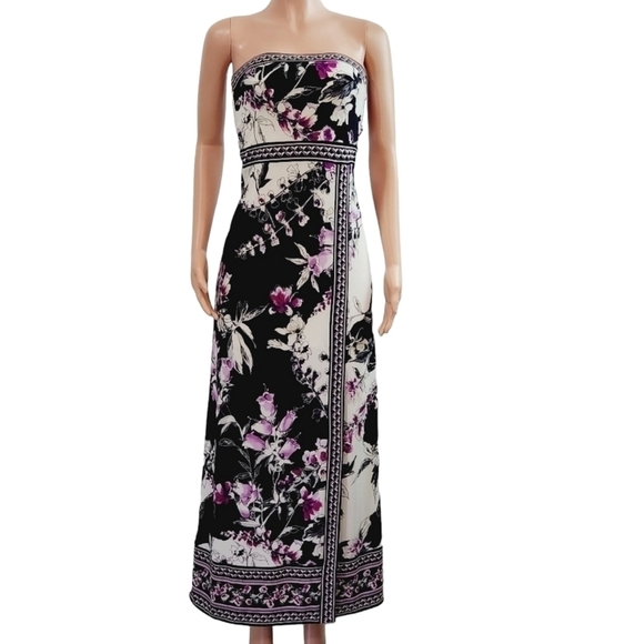 White House Black Market Dresses & Skirts - White House Black Market Strapless Floral Maxi Dress Size: XS